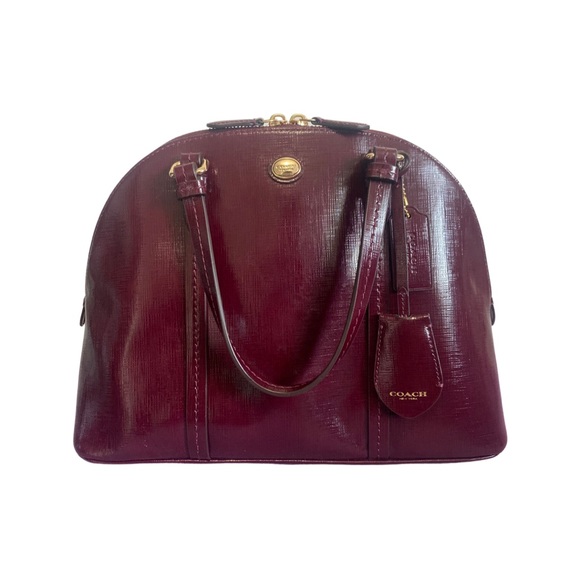 ‼️SOLD‼️coach satchel in vintage mauve - Picture 6 of 9